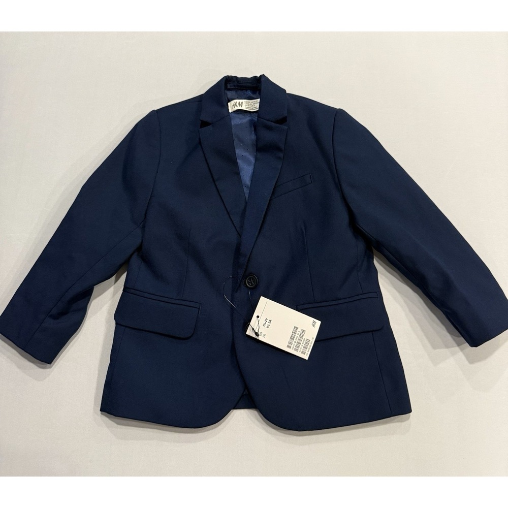 H & M Little Boys Navy Blazer Jacket 1 1/2 - 2 years NWT